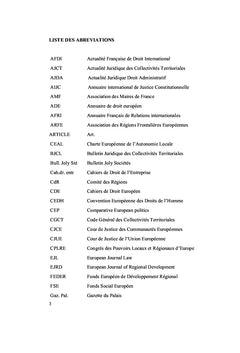 Les Groupements européens de coopération territoriale