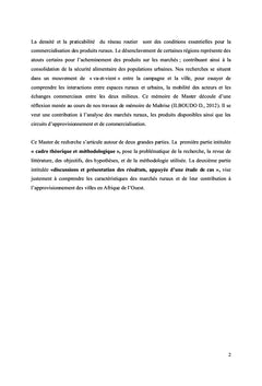 Dynamique territoriale des relations villes-campagnes