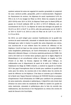 Exemple de mesure de la qualité des soins maternels et pédiatriques