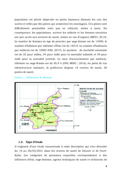 Exemple de mesure de la qualité des soins maternels et pédiatriques