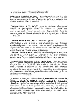 LES MORTS VIOLENTES CRIMINELLES DANS LA WILLAYA DE SETIF (Algérie)
