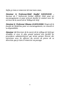 LES MORTS VIOLENTES CRIMINELLES DANS LA WILLAYA DE SETIF (Algérie)