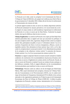 Revue de la mise en oeuvre du Protocole de la CEDEAO