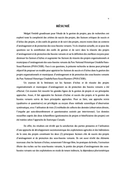 Analyse des facteurs d'échec et de réussite des projets