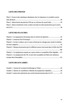 Analyse de la filière des D3E à N'djamena