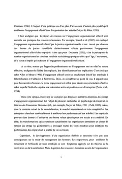 Les effets de l'interface « vie au travail-vie privée » sur l'engagement organisationnel affectif