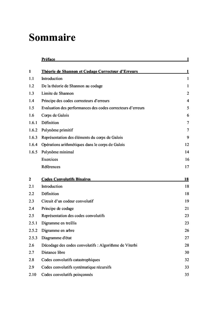 Codes Correcteurs d'Erreurs