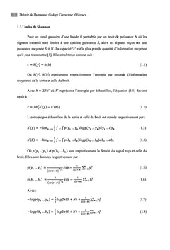 Codes Correcteurs d'Erreurs