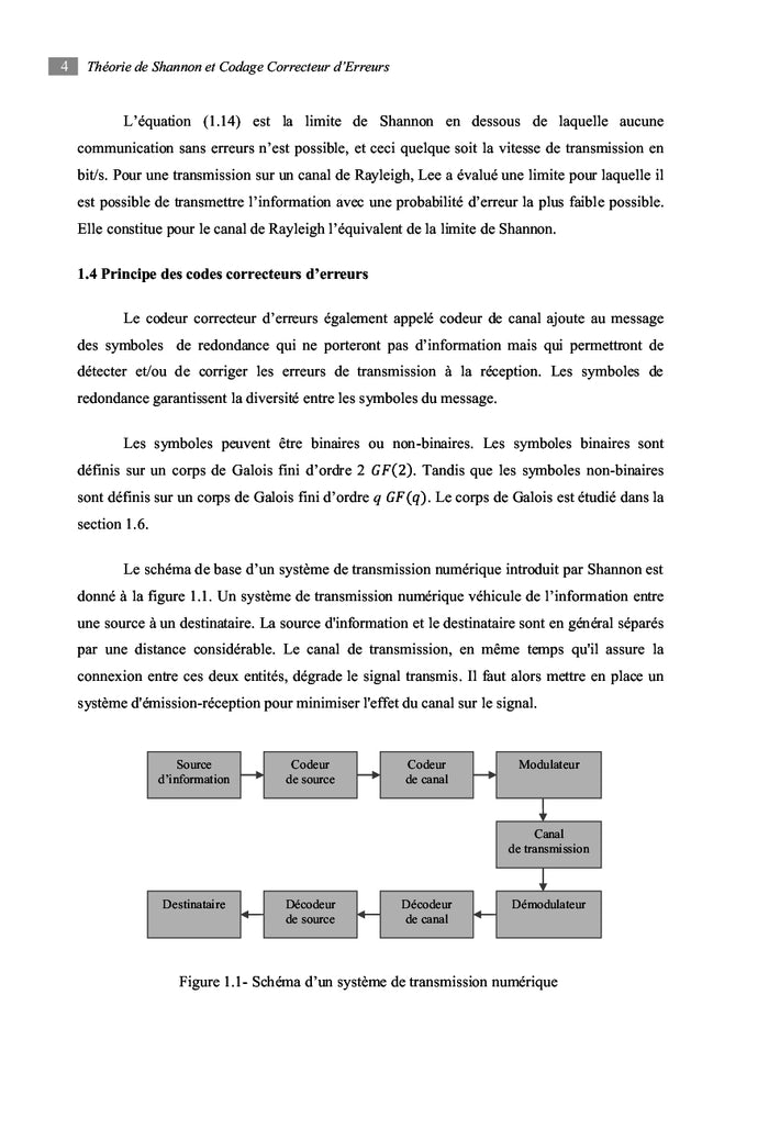 Codes Correcteurs d'Erreurs