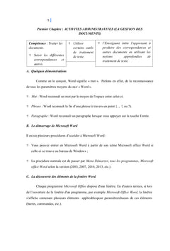 L'informatique en 4ème année Commerciale de Gestion :