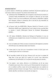 Dividende démographique et croissance économique des pays de l'UEMOA:
