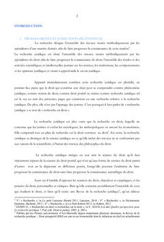 METHODOLOGIE DE LA RECHERCHE JURIDIQUE