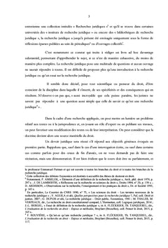 METHODOLOGIE DE LA RECHERCHE JURIDIQUE