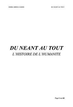 Du néant au tout