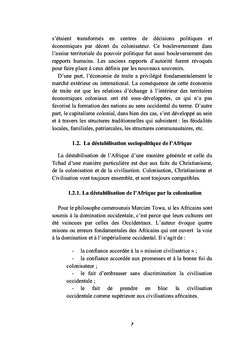 Géopolitique et Forme de l'Etat au Tchad