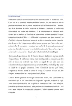 Pourquoi L'Autrui Persiste-t-il a ma Presence