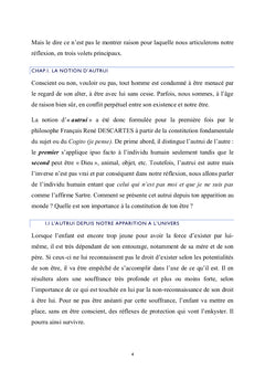 Pourquoi L'Autrui Persiste-t-il a ma Presence