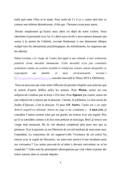 Pourquoi L'Autrui Persiste-t-il a ma Presence