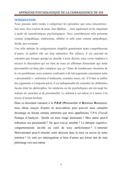 Qui suis-je? Comment les autres me voient?