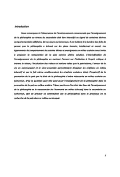La problématique de la paix à travers l'enseignement de la philosophie
