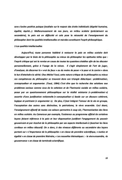 La problématique de la paix à travers l'enseignement de la philosophie