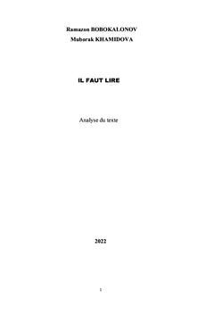 IL FAUT LIRE