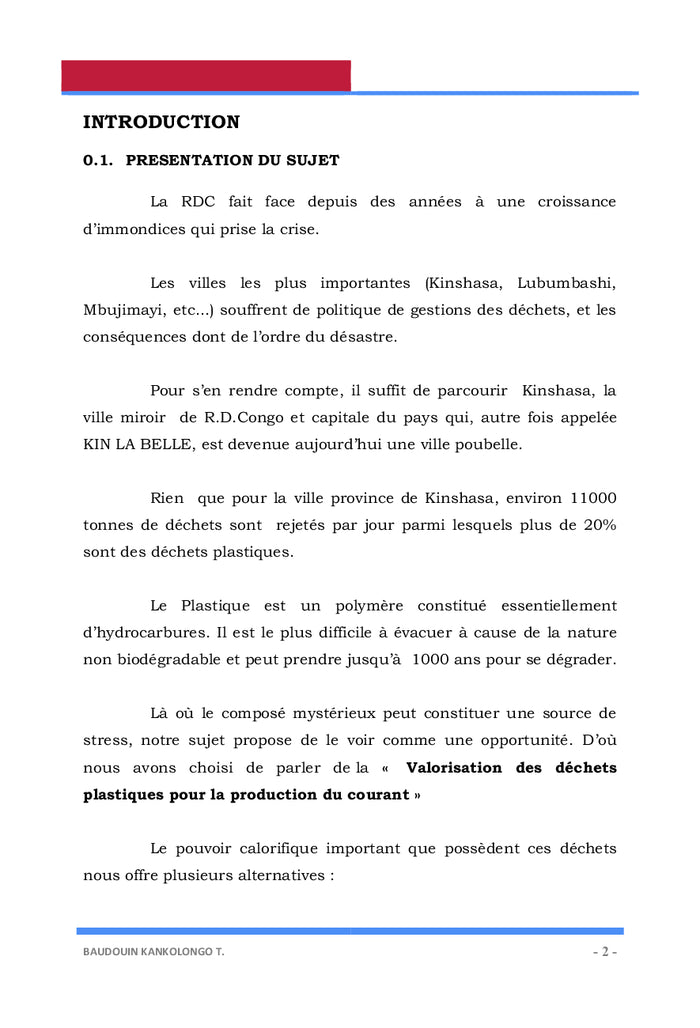 Production du courant électrique