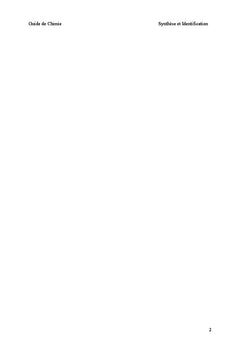 Synthèse et Identification Structurale