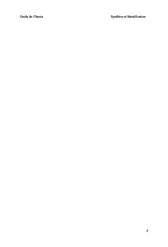 Synthèse et Identification Structurale