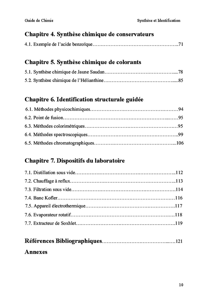 Synthèse et Identification Structurale
