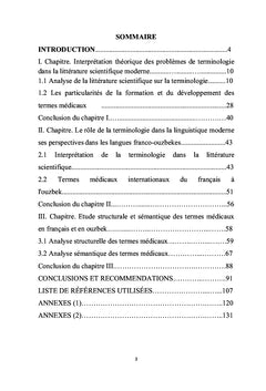 Problématique de la terminologie médicale