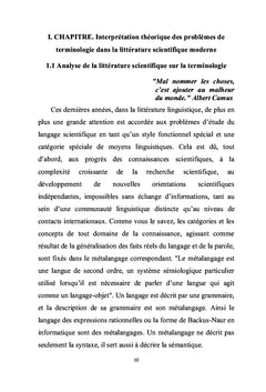 Problématique de la terminologie médicale