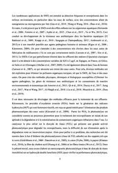 Épuration des eaux usées par élimination de l'antibiotique SMX