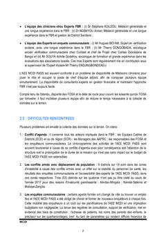 Rapport annuel de Contre Vérification Externe FBR,