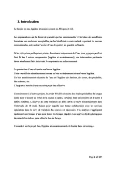 Apprendre la mise en oeuvre du projet Eau, Hygiène et Assainissement