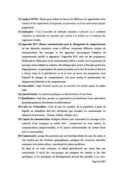 Apprendre la mise en oeuvre du projet Eau, Hygiène et Assainissement