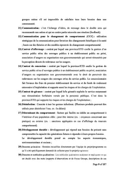 Apprendre la mise en oeuvre du projet Eau, Hygiène et Assainissement