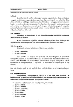 Vulnérabilité de la ville de Goma face aux risques volcaniques