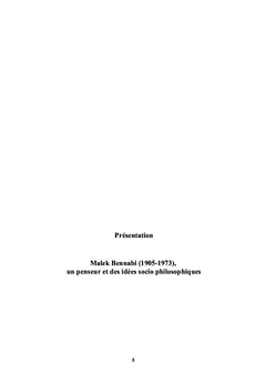 Pour comprendre la pensée de Malek BENNABI