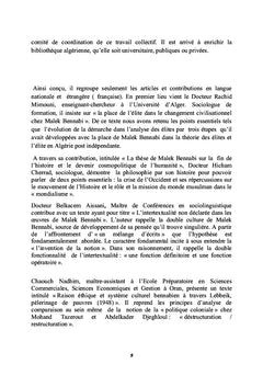 Pour comprendre la pensée de Malek BENNABI