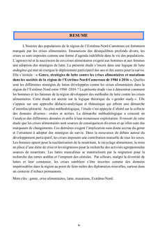 Genre, stratégies de lutte contre les crises alimentaires et mutations