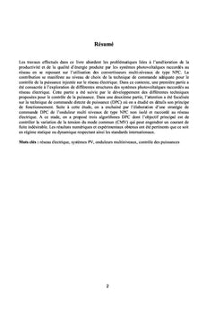 Contrôle de la puissance injectée sur le réseau électrique