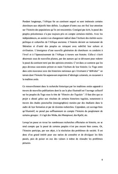 Peuples et culture de l'Ouest du bassin de l'Oti : XVIè S-XXè S