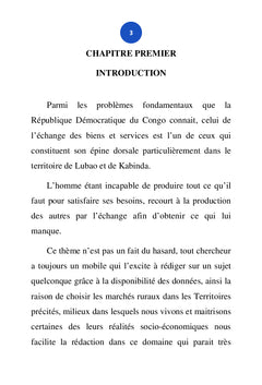 LES MARCHES RURAUX COMME FACTEUR DE DEVELOPPEMENT SOCIO-ECONOMIQUE