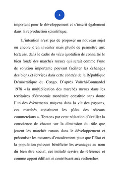 LES MARCHES RURAUX COMME FACTEUR DE DEVELOPPEMENT SOCIO-ECONOMIQUE