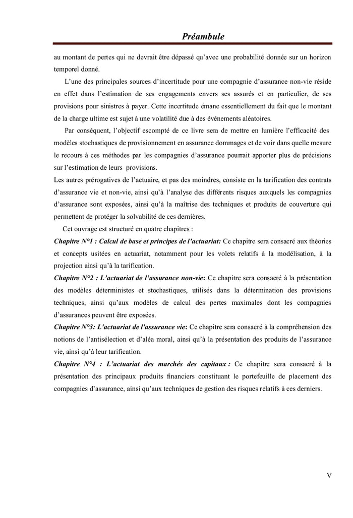 Introduction à l'actuariat