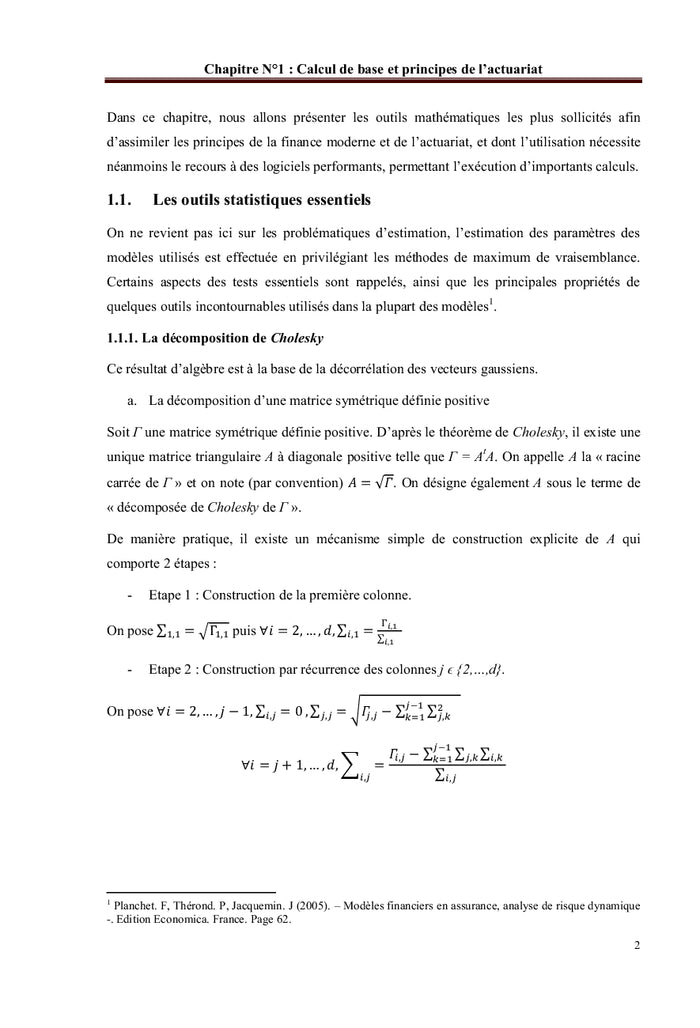 Introduction à l'actuariat