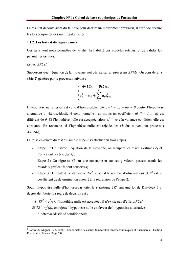 Introduction à l'actuariat