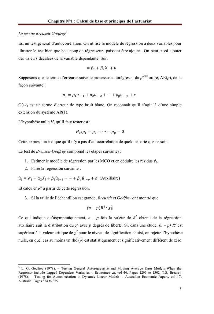 Introduction à l'actuariat