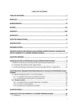 Base de données terminologique trilingue du métier des sages-femmes